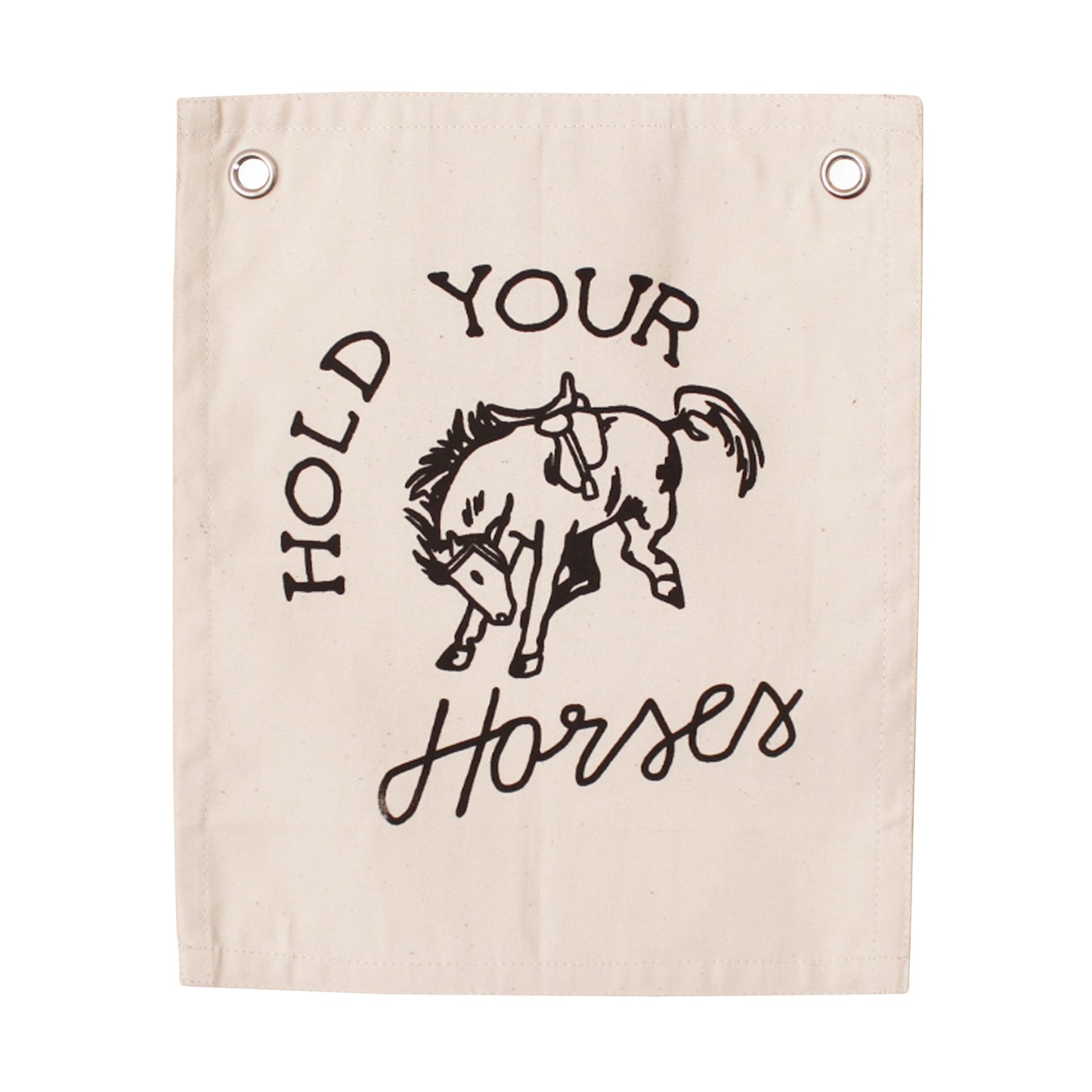10 x 12 Hold Your Horses Banner