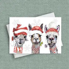 Load image into Gallery viewer, Cute Alpaca Christmas Cards
