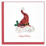 Quilled Santa Hat Christmas Card