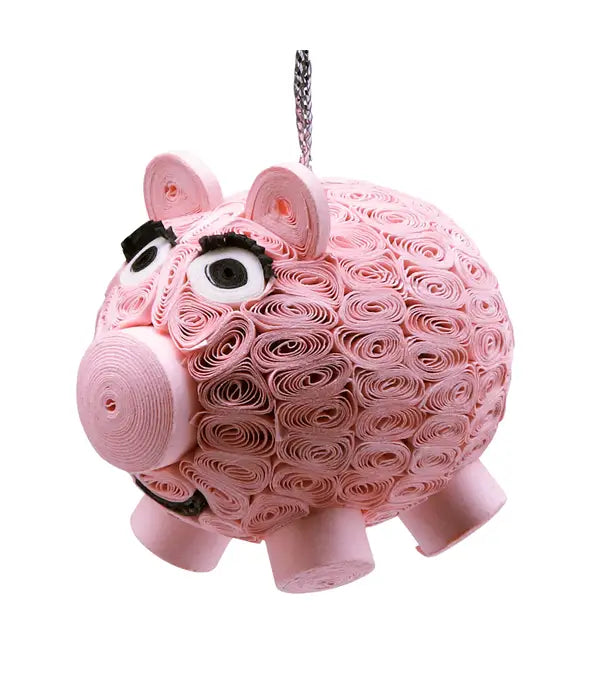 Smiling Pig Ornament