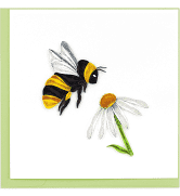 Quilled Bumble Bee Greeting Card