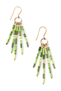 Greener Pastures Zulugrass Fringe Earrings