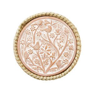 Birds of a Feather Warming Trivet with Kaisa Grass Basket