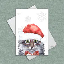Load image into Gallery viewer, Cute Cat Christmas Cards
