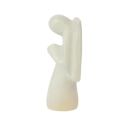 Soapstone Angel Sculpture, Natural Stone