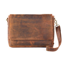 Load image into Gallery viewer, Rustic Leather Messenger Bag
