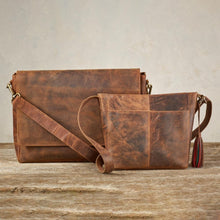Load image into Gallery viewer, Rustic Leather Messenger Bag
