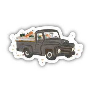 Pumpkins and Squash Fall Sticker - Truck