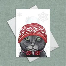 Load image into Gallery viewer, Cute Cat Christmas Cards

