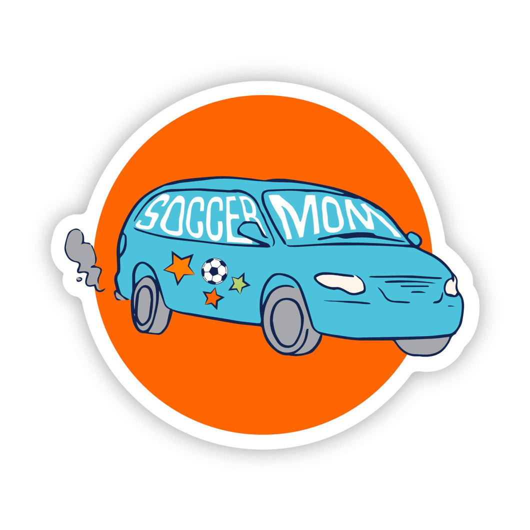 DNR Soccer Mom Mini Van Sticker