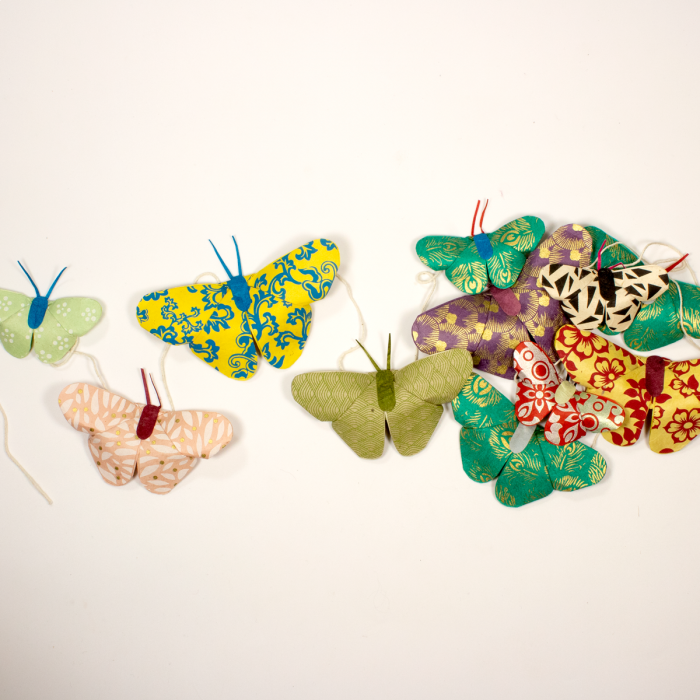 Origami Butterfly Eco Garland