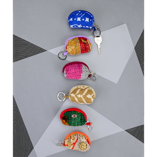 Cotton Purse Keychain