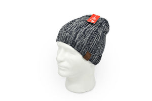 Skull Knit Beanie Hat Two Tone Shades 100% Alpaca