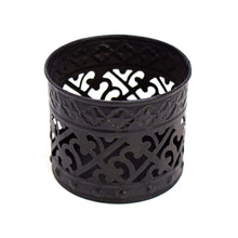 Load image into Gallery viewer, Hand Stamped Metal Lattice Votive
