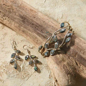 Abalone Vine Earrings