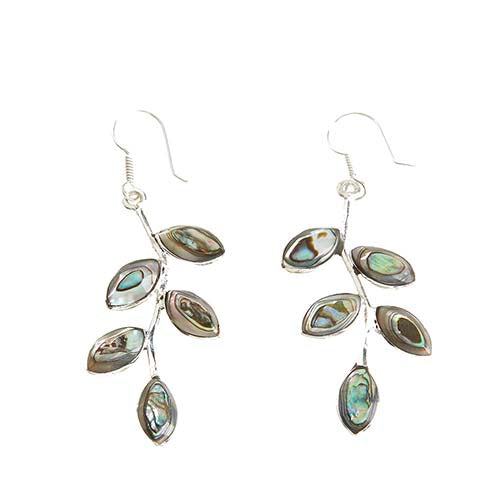 Abalone Vine Earrings