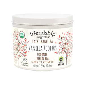 Vanilla Rooibos Herbal Tea, Organic and Fair Trade Certified Tin