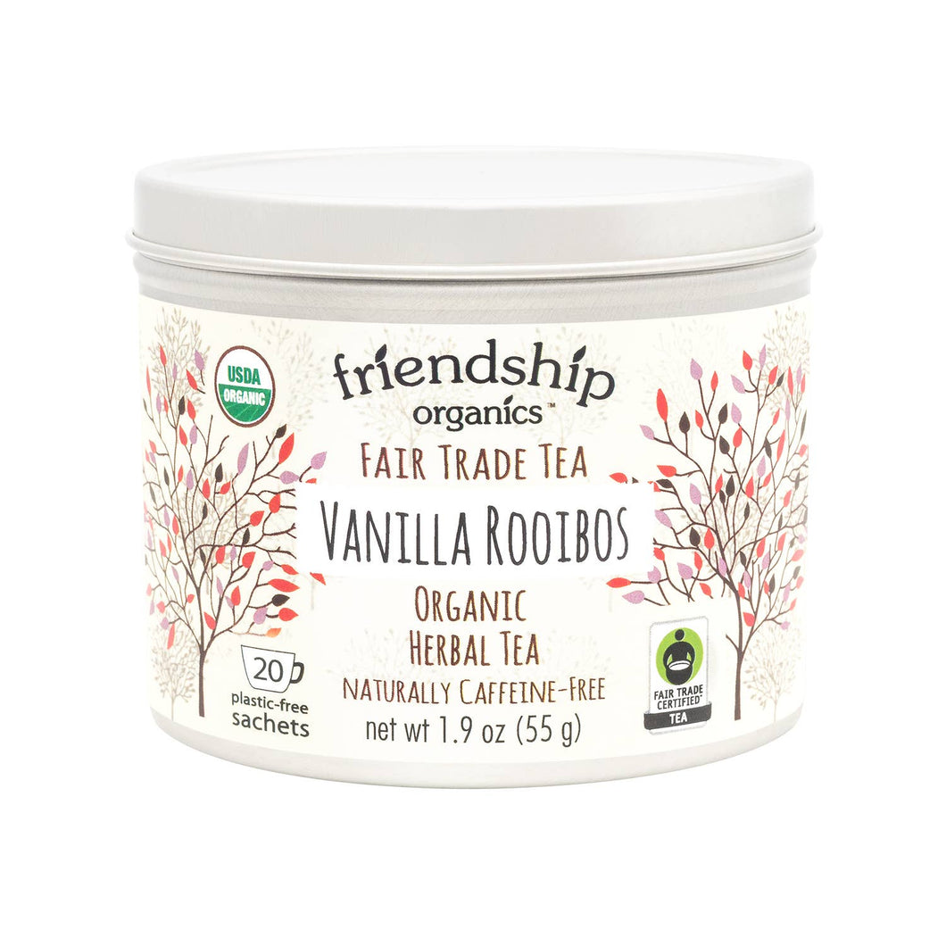 Vanilla Rooibos Herbal Tea, Organic and Fair Trade Certified Tin