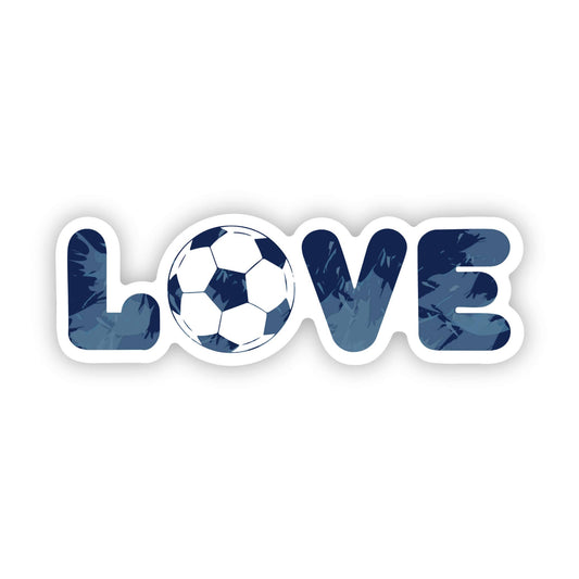 Love Soccer Sticker