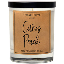 Load image into Gallery viewer, Citrus Peach | 100% Soy Wax Candle
