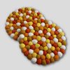 Felt Ball Trivet - Gold Round