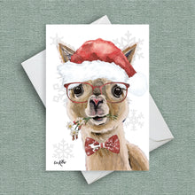 Load image into Gallery viewer, Cute Alpaca Christmas Cards
