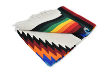 Load image into Gallery viewer, Artisan Aztec Large Center Diamond Blanket Throw
