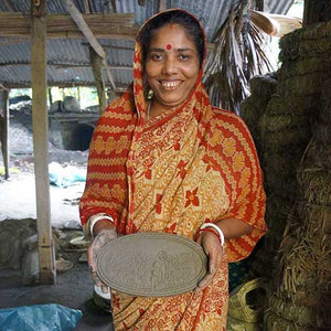 Breadwarmer Fair Fields in Natural Basket