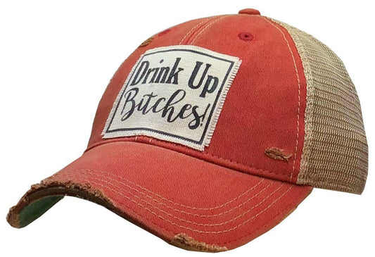 Drink Up Bitches Distressed Cap Unisex