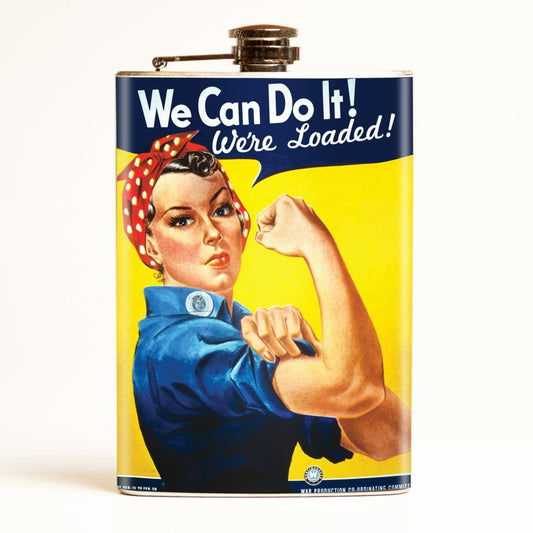 Rosie the Riveter Flask