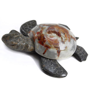Marble/Onyx Turtles 7cm