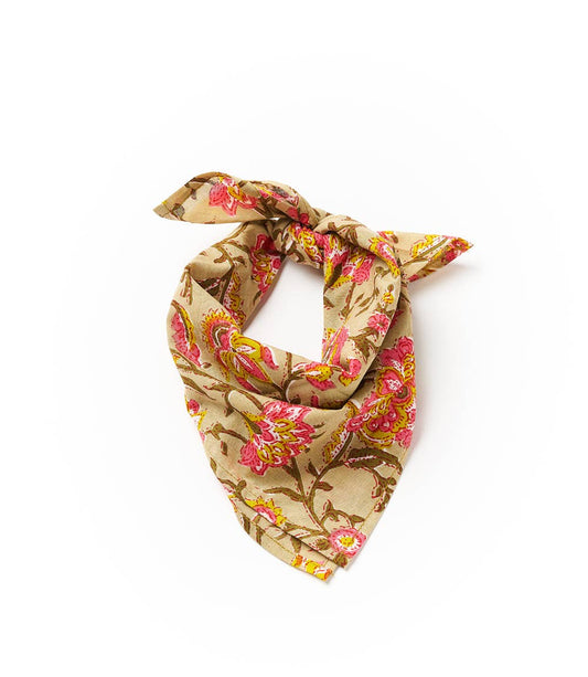 Upcycled Block Print Bandana - Assorted