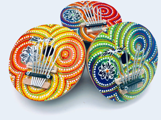 Painted Coconut Kalimba Thumb Piano