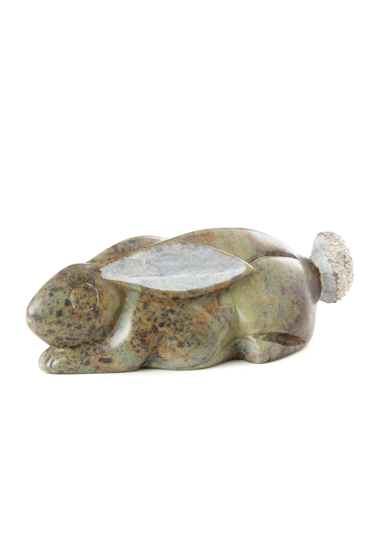 Hand Carved Shona Serpentine Stone Rabbit