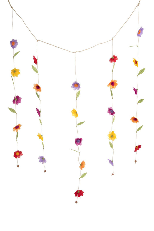 Silk Paper Flower Valance