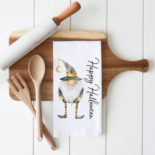 Tea Towel Happy Gnome