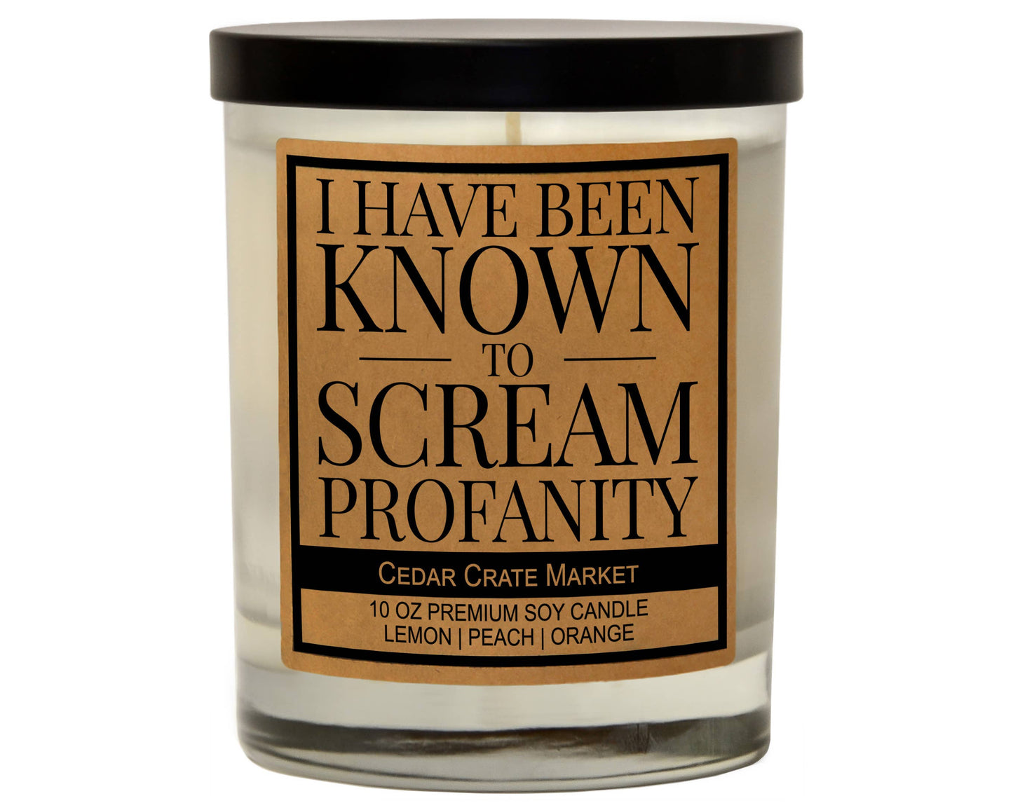 I Have Been Known to Scream Profanity | 100% Soy Wax Candle