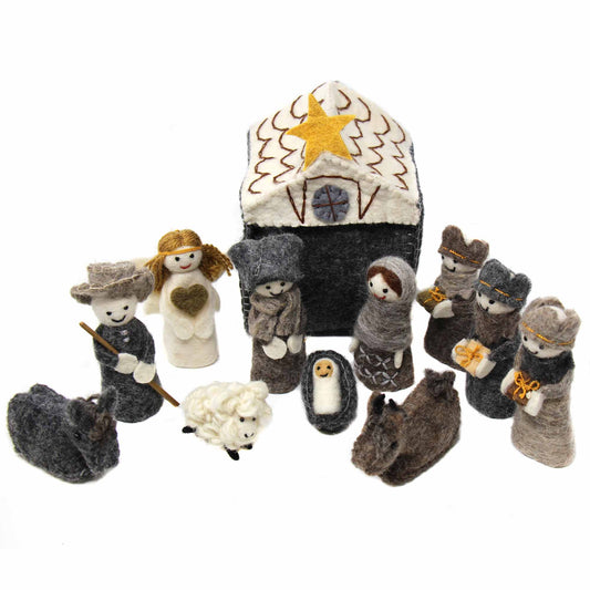Nativity Handcrafted Felt-12pc