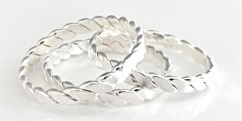 Braided Rings - Silver