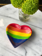 Load image into Gallery viewer, Rainbow Heart Trinket Bowl
