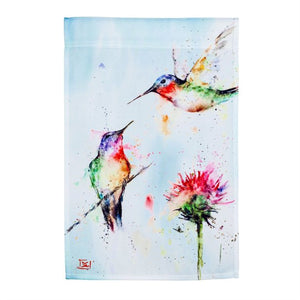Flag, Hummingbirds Stopping by