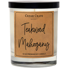 Load image into Gallery viewer, Teakwood Mahogany | 100% Soy Wax Candle
