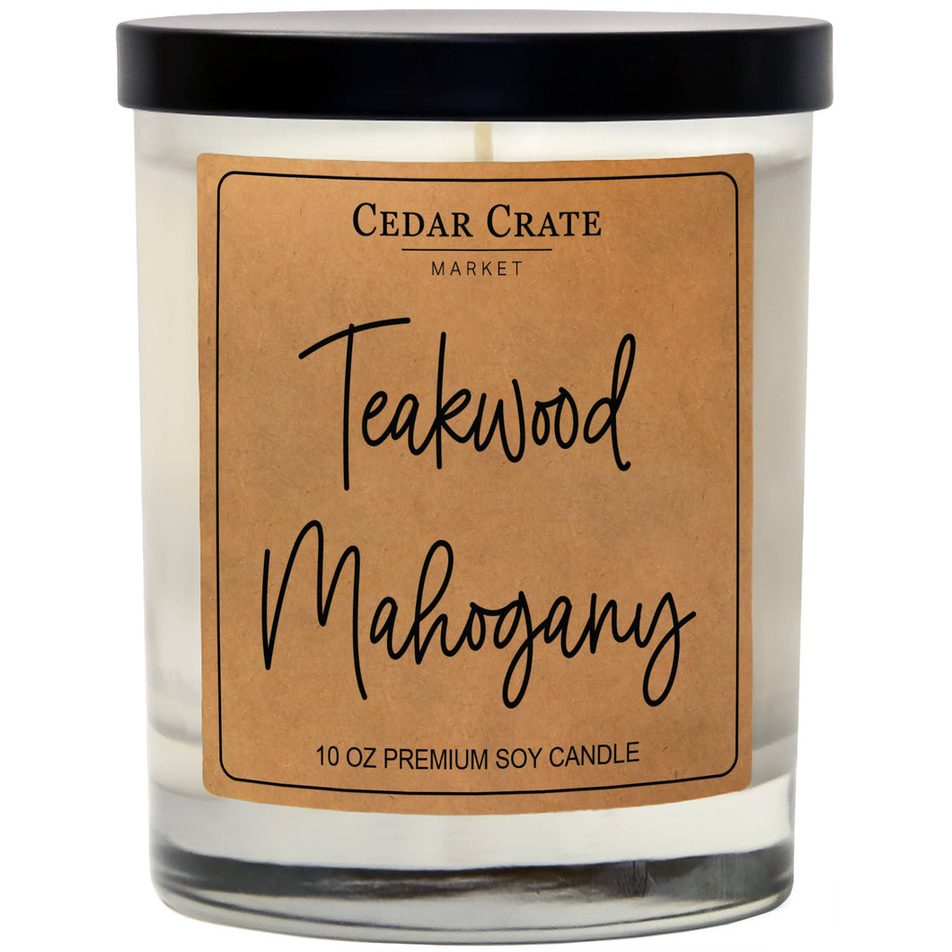 Teakwood Mahogany | 100% Soy Wax Candle