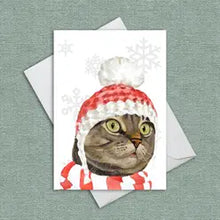 Load image into Gallery viewer, Cute Cat Christmas Cards
