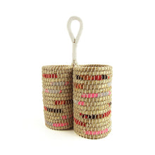 Load image into Gallery viewer, Chindi Stripe Wine Caddy
