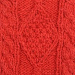 Hand Knit Wool cable Mitten