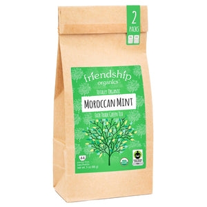 Moroccan Mint Green Tea, Organic and Fair Trade Certified Bag