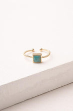 Load image into Gallery viewer, Jayne Square Turquoise Ring
