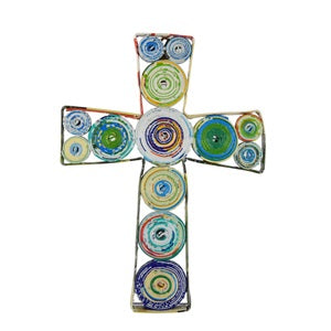 Small Recycled Paper Wall Cross