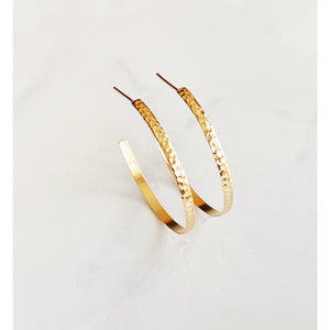 Modern Hammered Hoops
